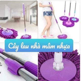 Cán chổi dời dùng cho bộ lau nhà 360 độ mâm nhựa giá sỉ