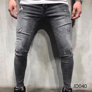 Quần Jean Dài Nam Trơn Co Dãn JD040