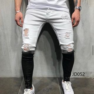 Quần Jean Dài Nam Was Rách Co Dãn JD052