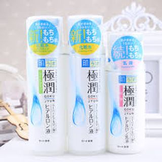 Nước hoa hồng Hada Labo Gokujyun trắng sọc xanh 150ml