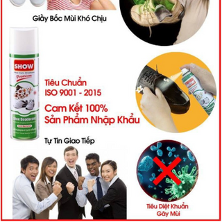 Xịt khử mùi kháng khuẩn giày, mũ bảo hiểm, túi xách SHOW Thổ Nhĩ Kỳ giá sỉ