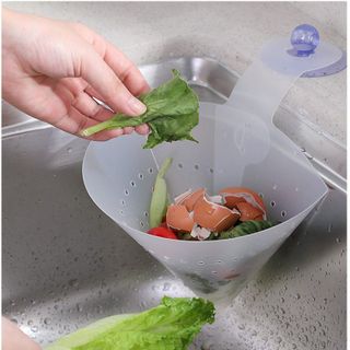 Phểu lọc rác đa năng treo bồn rửa chén bằng nhựa