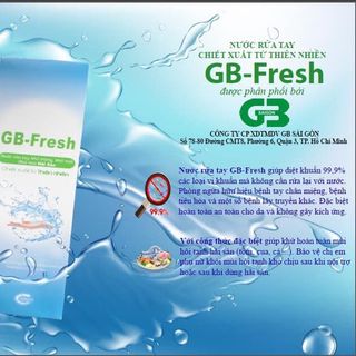 Nước rửa tay khô dạng xịt GB-Fresh