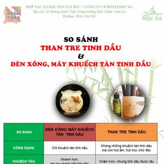 Than tre tinh dầu Mộc Sa - tìm đại lý và CTV
