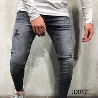 Quần Jean Dài Nam Trơn Co Dãn JD017