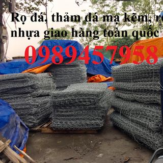 Rọ đá mạ kẽm, rọ đá bọc nhựa 2x1x1, 2x1x0,5 và 1x1x1 có sẵn