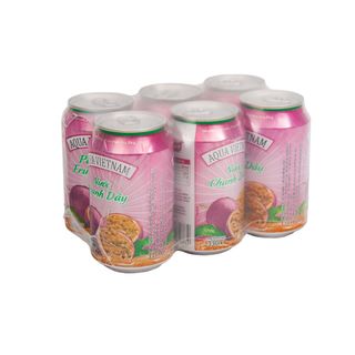 Thùng 24 lon lùn Nước Chanh Dây Aqua Vietnam (24 lon X 330ml)