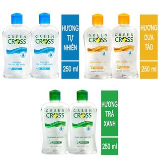 Nước rửa tay khô Green Cross 250ml - hương trà xanh