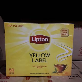 Trà túi lọc Hộp 50 túi/ Lipton nhãn vàng Số 1 Việt Nam giá sỉ