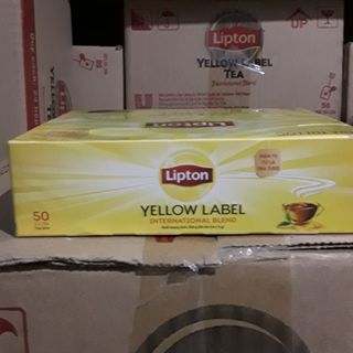 Trà Lipton nhãn vàng Số 1 Việt Nam/ Hộp 50 túi