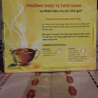 Trà Lipton nhãn vàng Số 1 Việt Nam/ Hộp 50 túi