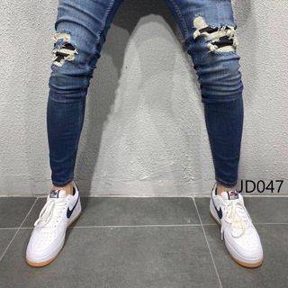 Quần Jean Dài Nam Was Rách Co Dãn JD047