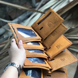 Vi vân gỗ (100%) da bò