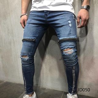 Quần Jean Dài Nam Was Rách Co Dãn JD050