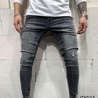 Quần Jean Dài Nam Was Rách Co Dãn JD023