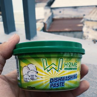 Sáp rửa chén diệt khuẩn W-Home hương chanh hộp 200g
