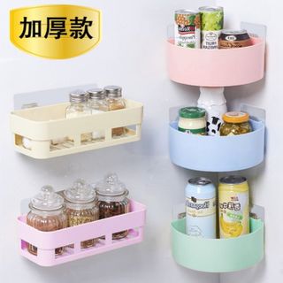 Kệ nhựa treo tường nhà tắm, nhà bếp dán tường chịu lực