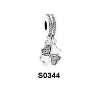 Charm treo đôi cỏ 4 lá S0344