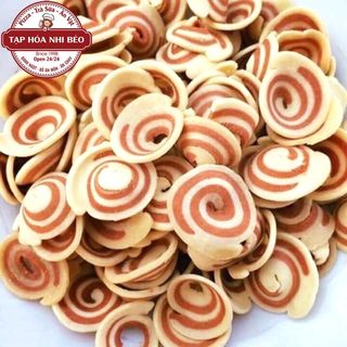 bánh tai heo mini túi zip đóng sẳn 100gram không tem