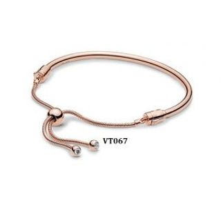 Vòng cứng dây rút màu vàng hồng Vt067