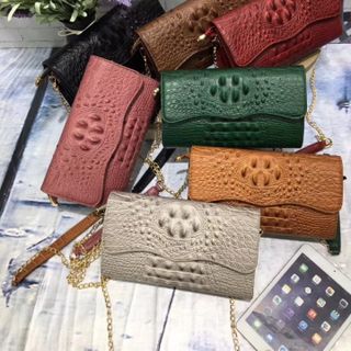 Túi đeo chéo cá sấu