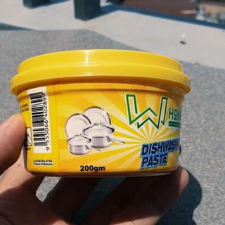 Sáp rửa chén diệt khuẩn W-Home hương chanh hộp 200g