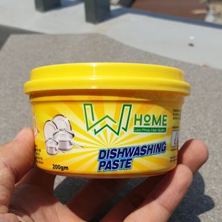 Sáp rửa chén diệt khuẩn W-Home hương chanh hộp 200g