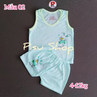 Bộ ba lổ cotton tre 4-12kg