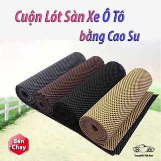 THẢM LÓT SÀN Ô TÔ BẰNG CAO SU 1,2x9m KHÔNG MÙI, KHÔNG THẤM NƯỚC