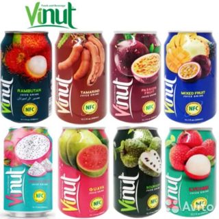 Thùng Nước Ép Trái Cây VINUT 24 Lon 330ml