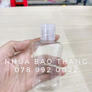 Chai PET baby dẹp 90ml + Nắp Bật Fi20