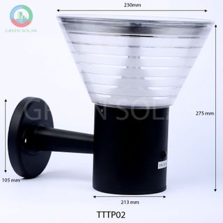 ĐÈN TREO TƯỜNG TRÒN PHA LÊ DÙNG NĂNG LƯỢNG MẶT TRỜI.