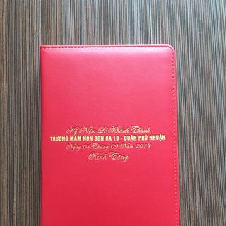 Sổ tay đại hội đảng, sổ da quà tặng đại hội