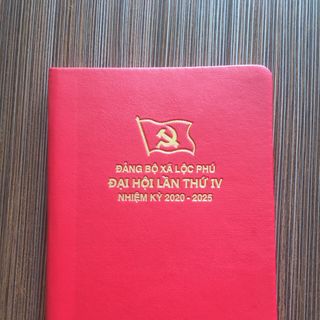 Sổ tay đại hội đảng, sổ da quà tặng đại hội