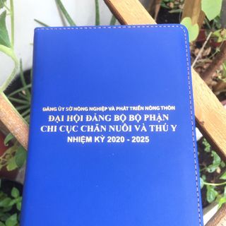 Sổ tay đại hội đảng, sổ da quà tặng đại hội