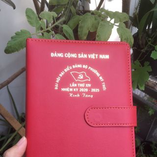 Sổ tay đại hội đảng, sổ da quà tặng đại hội