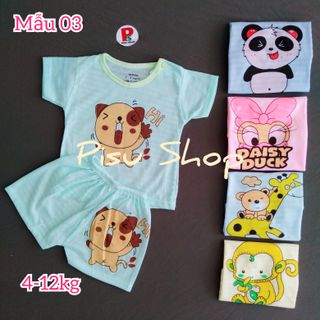 Bộ đùi cotton tre bé 0-15 tháng