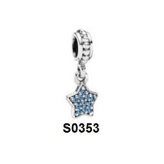 Charm treo sao xanh S0353