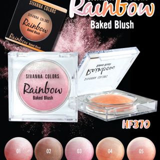 Phấn má hồng Sivanna Colors Rainbow Baked Blush HF370 12g