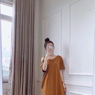 Đầm bầu lêch vai gia sỉ