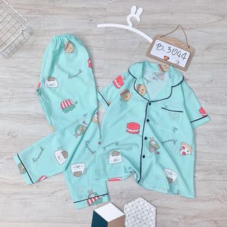 Bộ pijama tay ngắn quần dài
