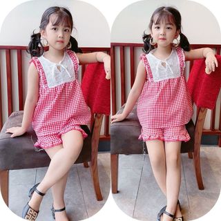 Bộ caro bé gái