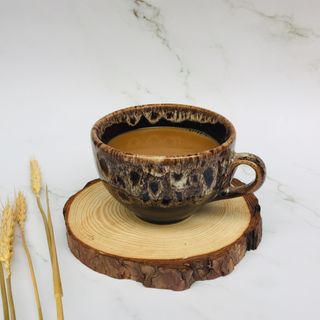 LY CỐC CAFÉ – LY CỐC CAPUCHINO - BỘ TÁCH CÀ PHÊ GỐM SỨ CAO CẤP NEM HỎA BIẾN NHIỀU MÀU SẮC