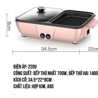 Lẩu nướng 2in1 mẫu 2020