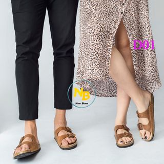 Dép unisex da bò thật - D01