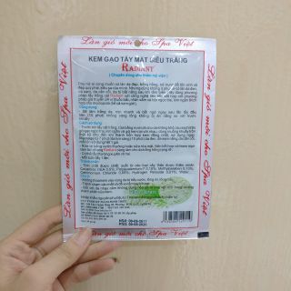 mặt nạ trắng da radiant bật tông ngay lần đầu tiên