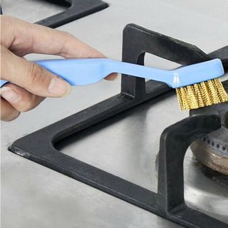 Bàn chải vệ sinh, cọ rửa bếp gas kèm dao 2 in 1 SA149