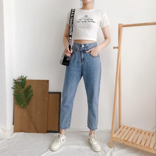 Áo croptop thêu hoa cúc