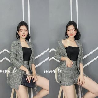 Chẳng cần nghiêng nước nghiêng thành.. Chỉ cần nghiêng đủ lòng ai là vừaa Set vest caro đùi 3 món siu HOT nhà em 🥵... Diện nguyên set này đủ làm nghiêng mọi thứ ạh 🤣 Set gồm áo vest, quần sooc, áo ống Kèm hình chụp thật Sỉ 180k 5set 175k Sll giá vip giá sỉ