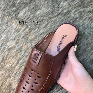 giày lười bít mũi - sục da - sục đục lỗ